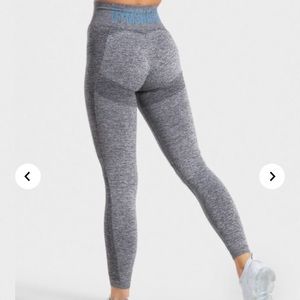 Gymshark Pants - Gymshark Flex High Waisted Leggings Charcoal/Teal Gymshark Pants - Gymshark Flex High Waisted Leggings Charcoal/Teal